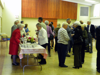Coffee & tea in the auditorium after worship