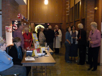 The narthex or lobby area
