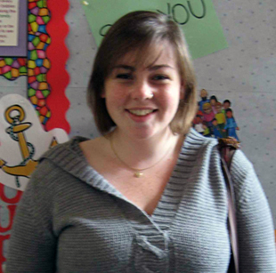 Allison, our paid Nursery Caregiver